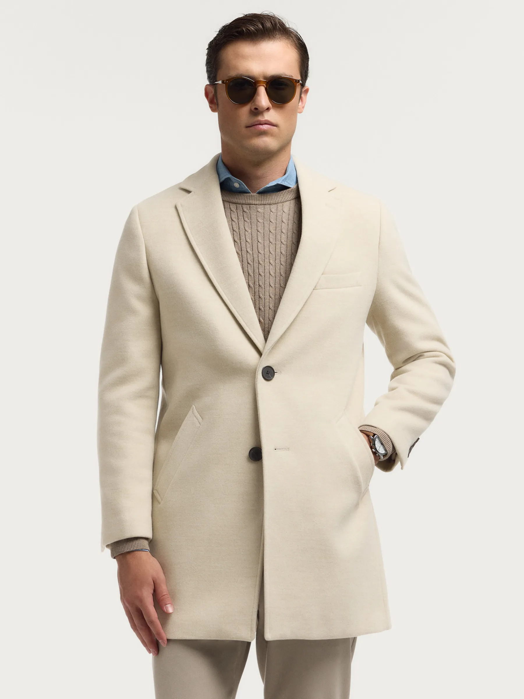 Abrigos<Alvaro Moreno ABRIGO MOON Crudo