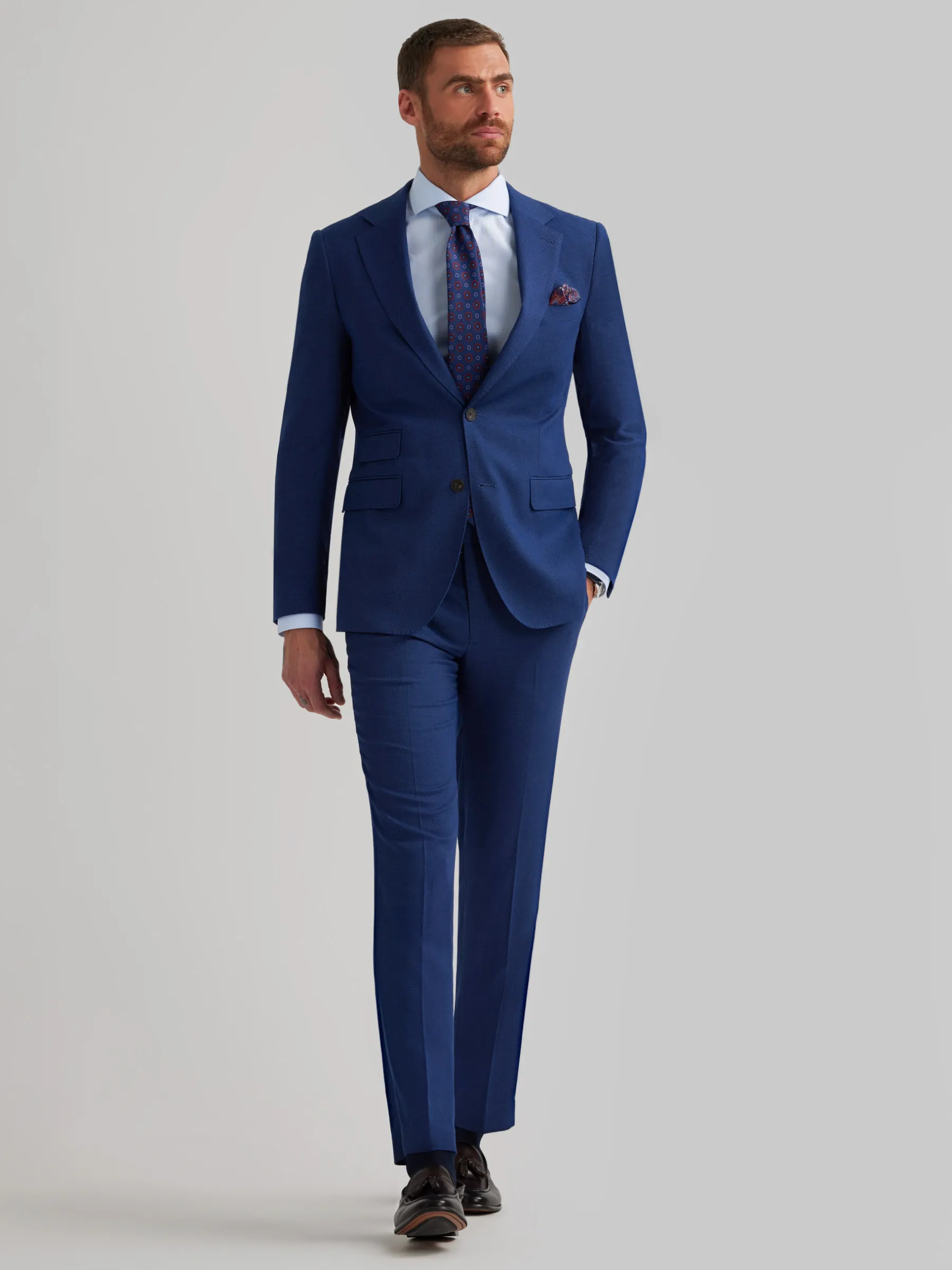 Trajes|Trajes<Alvaro Moreno AMERICANA BIRDEYE Azul