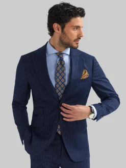 Trajes|Trajes<Alvaro Moreno AMERICANA CAPO DIPLO Azul Marino