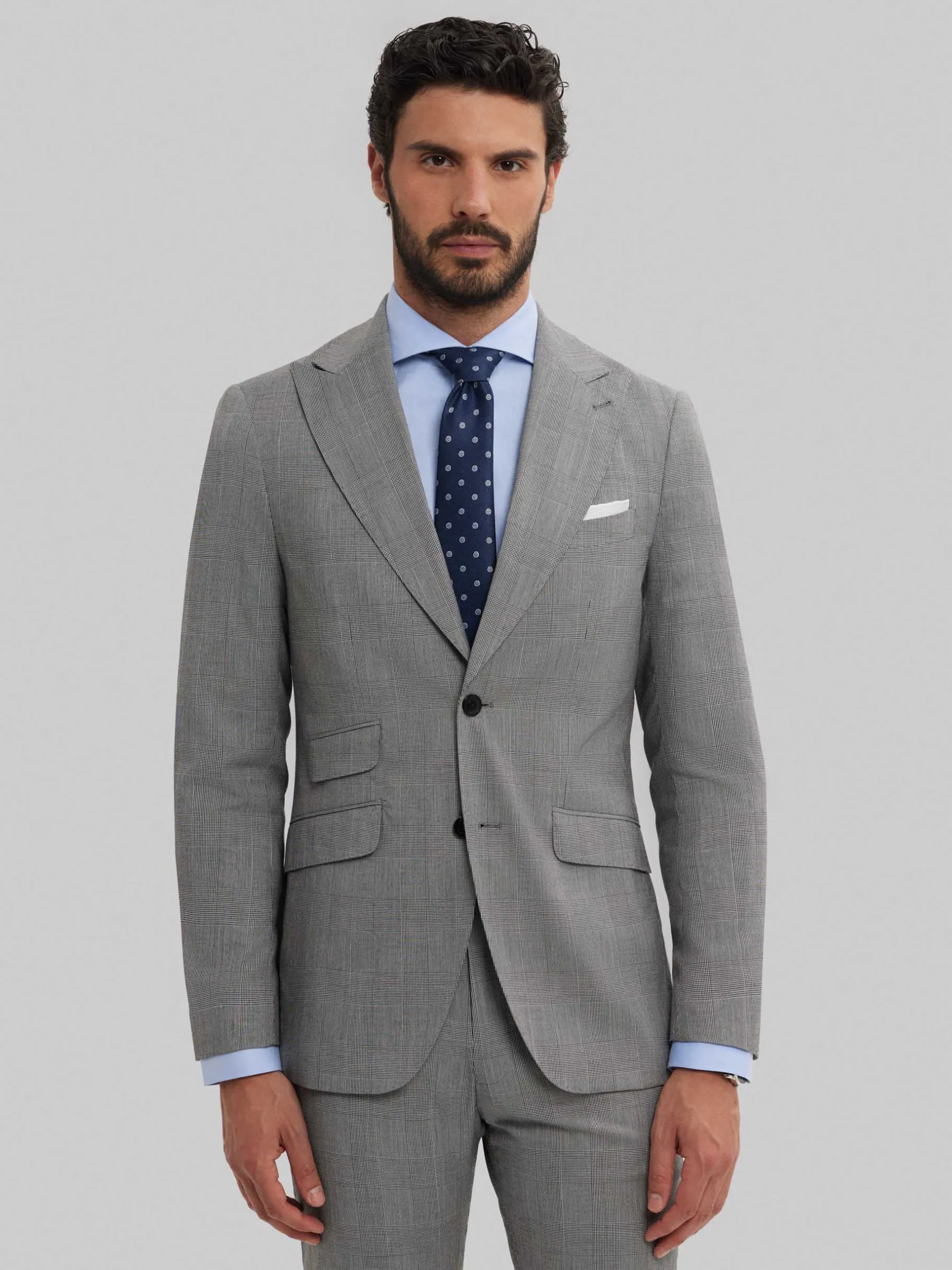 Trajes|Trajes<Alvaro Moreno AMERICANA CAPO GALES Gris