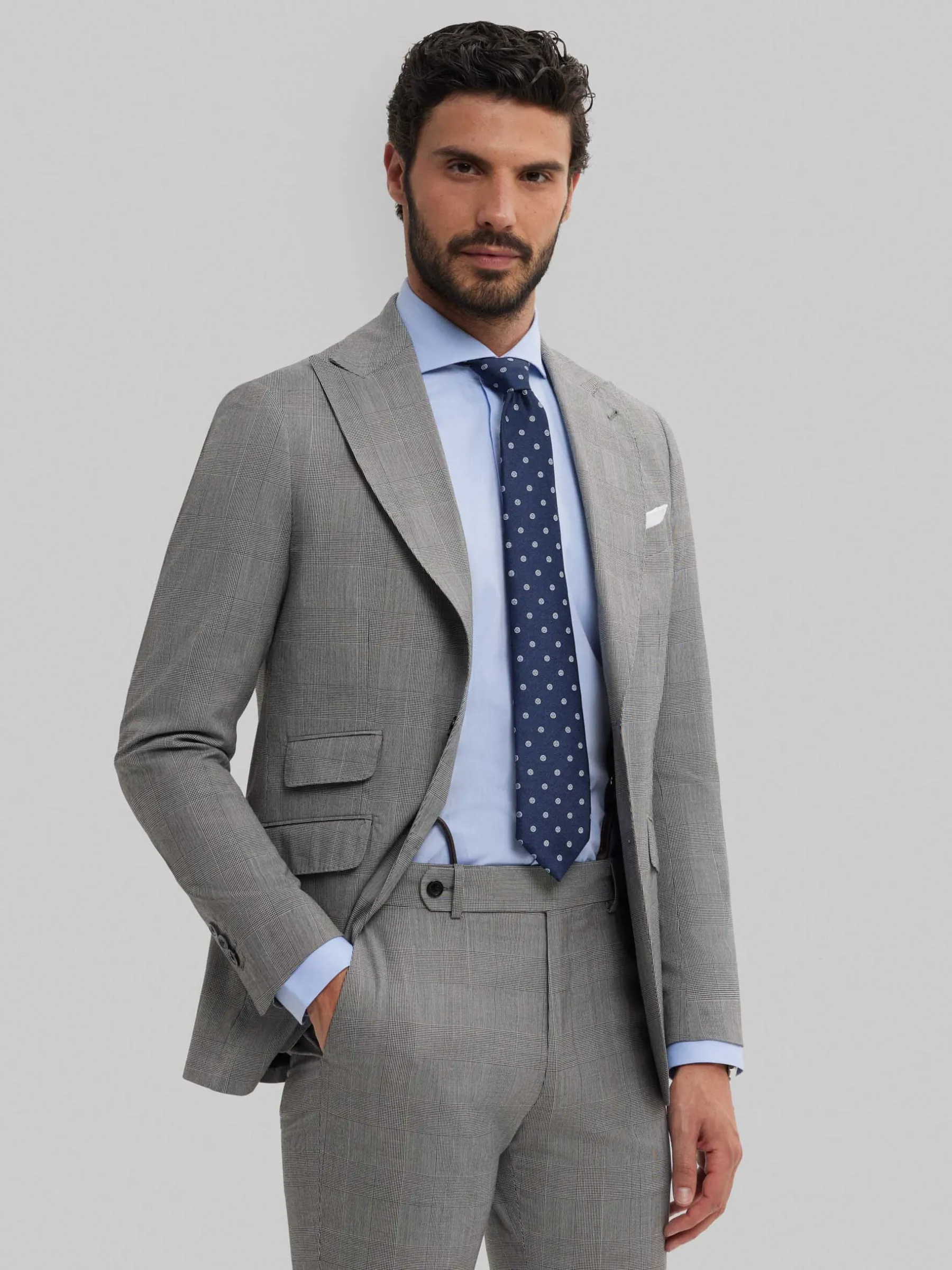 Trajes|Trajes<Alvaro Moreno AMERICANA CAPO GALES Gris