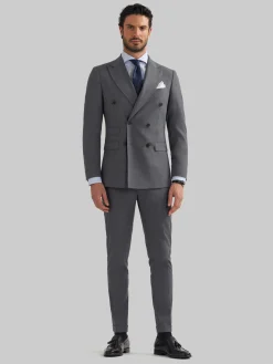 Trajes|Trajes<Alvaro Moreno AMERICANA DUOMO CRUZADO Gris