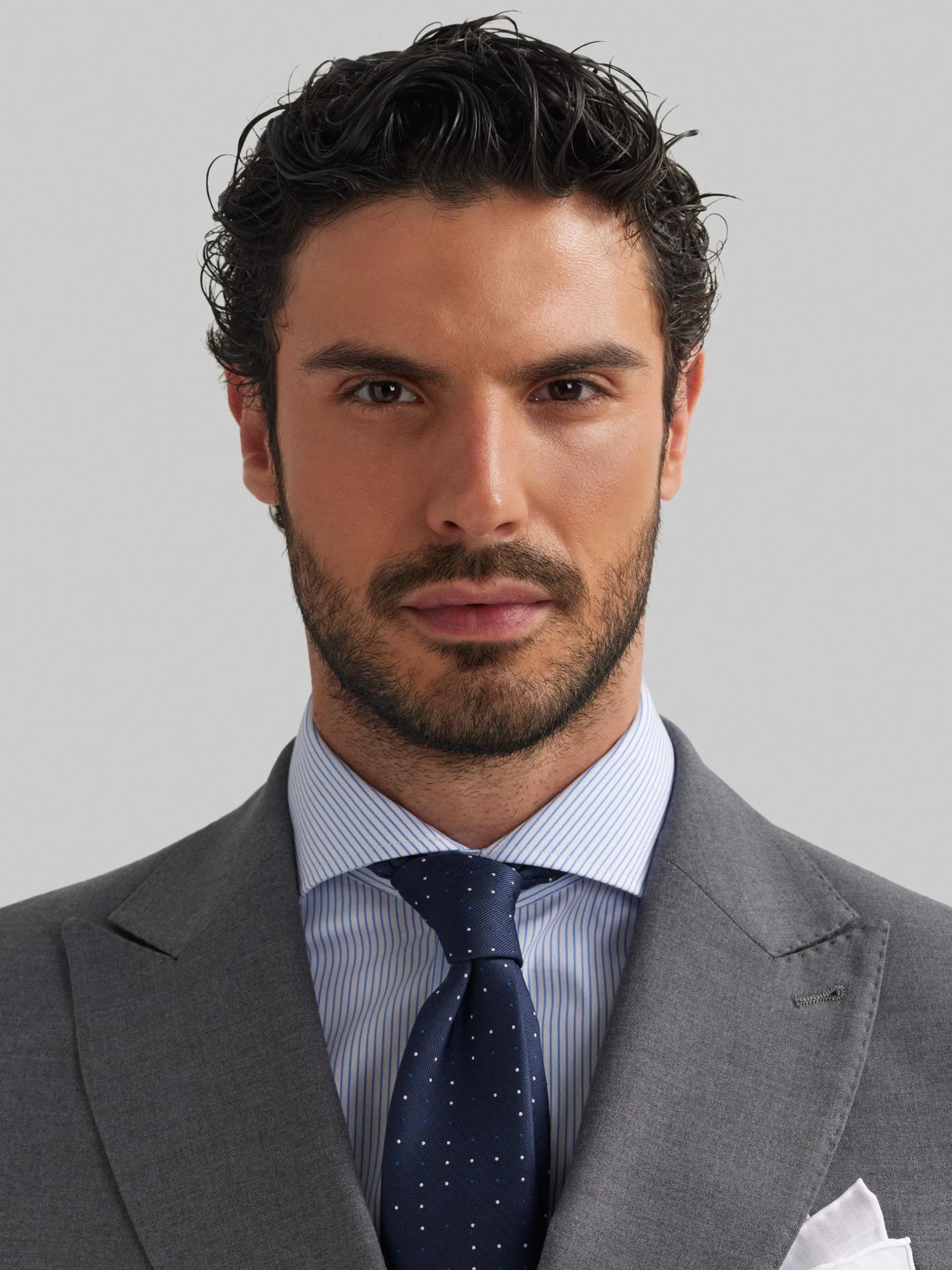 Trajes|Trajes<Alvaro Moreno AMERICANA DUOMO CRUZADO Gris