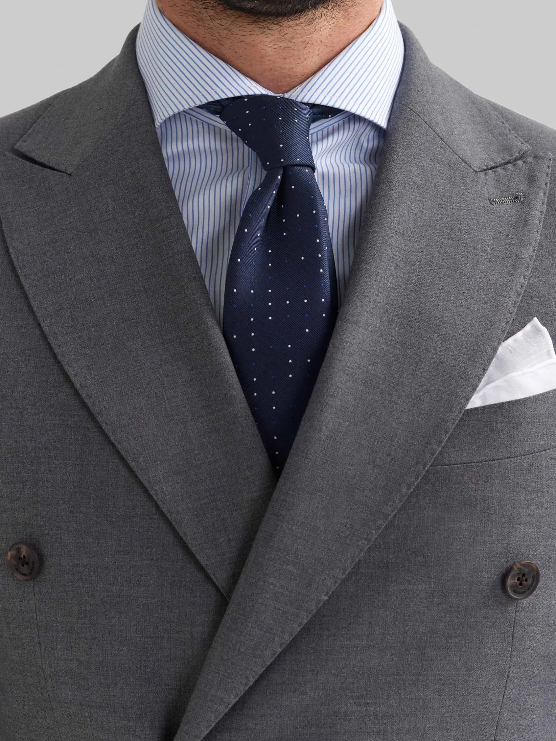 Trajes|Trajes<Alvaro Moreno AMERICANA DUOMO CRUZADO Gris