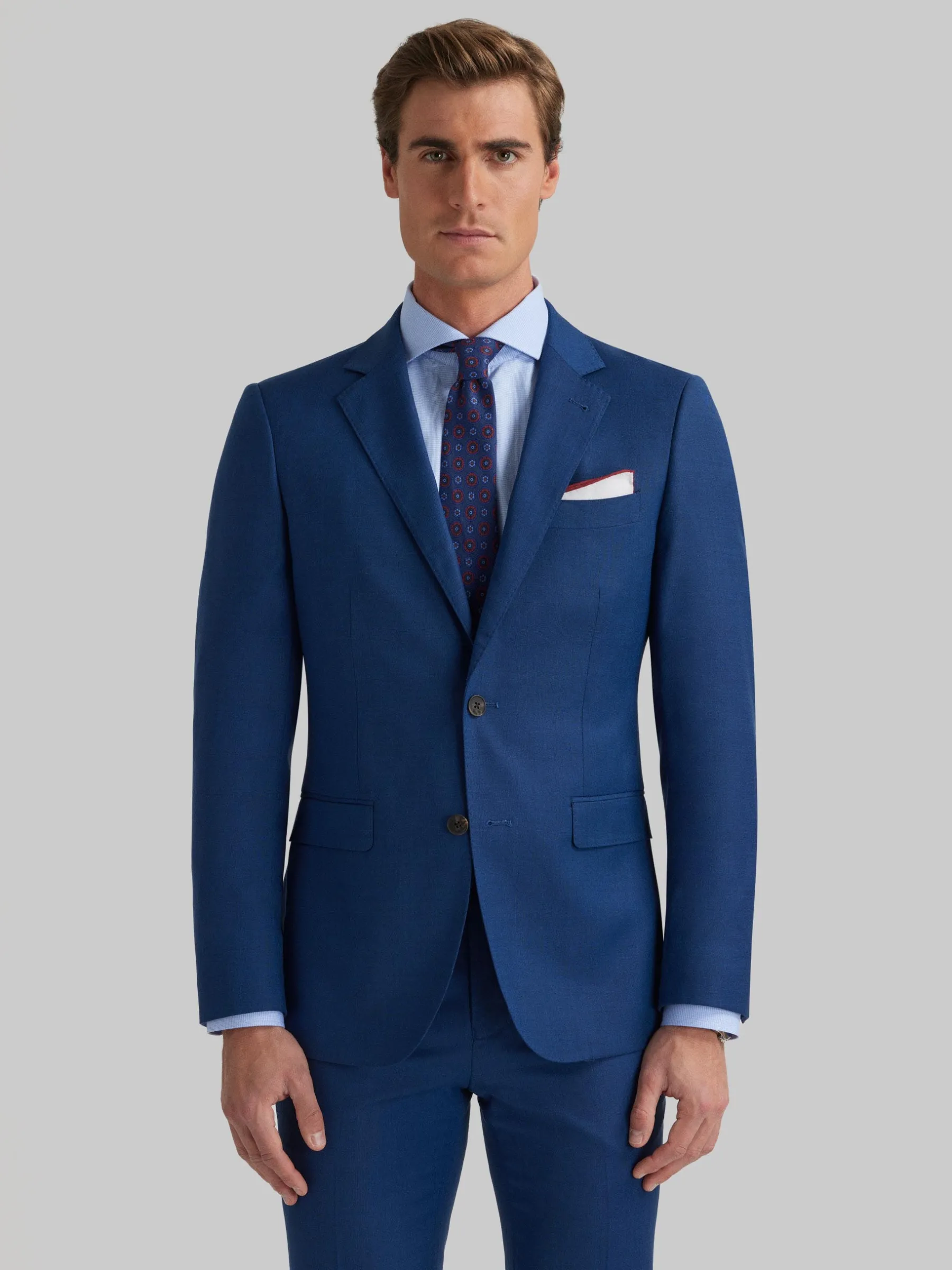 Trajes|Trajes<Alvaro Moreno AMERICANA FIL A FIL Azul