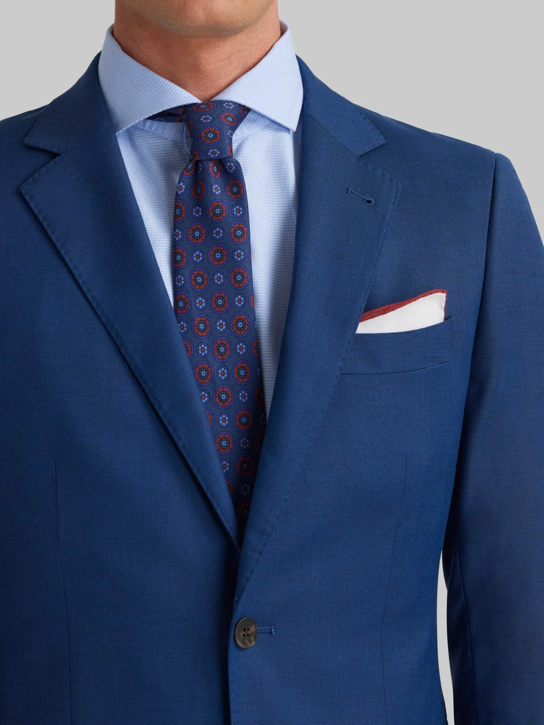 Trajes|Trajes<Alvaro Moreno AMERICANA FIL A FIL Azul