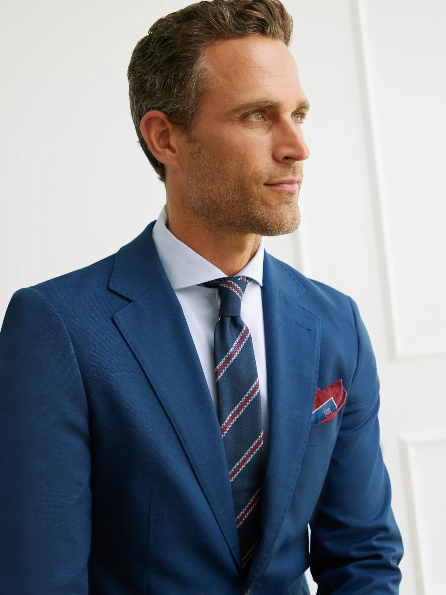 Trajes|Trajes<Alvaro Moreno AMERICANA FIL A FIL Azul