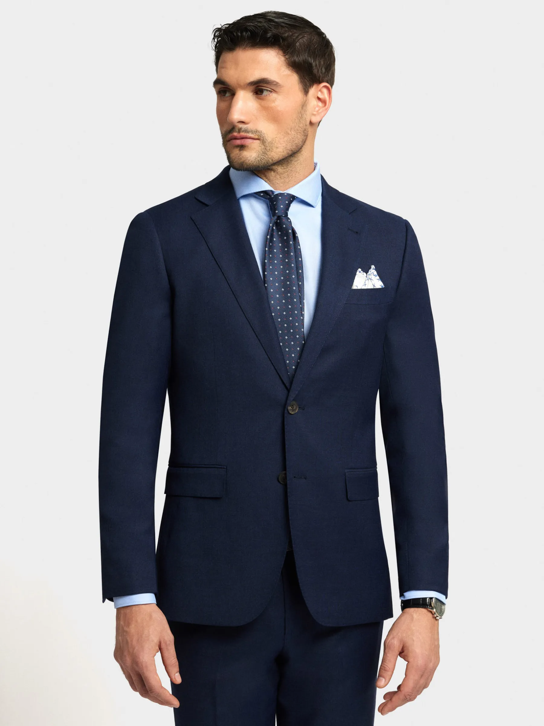 Trajes|Trajes<Alvaro Moreno AMERICANA FIL A FIL Azul Marino