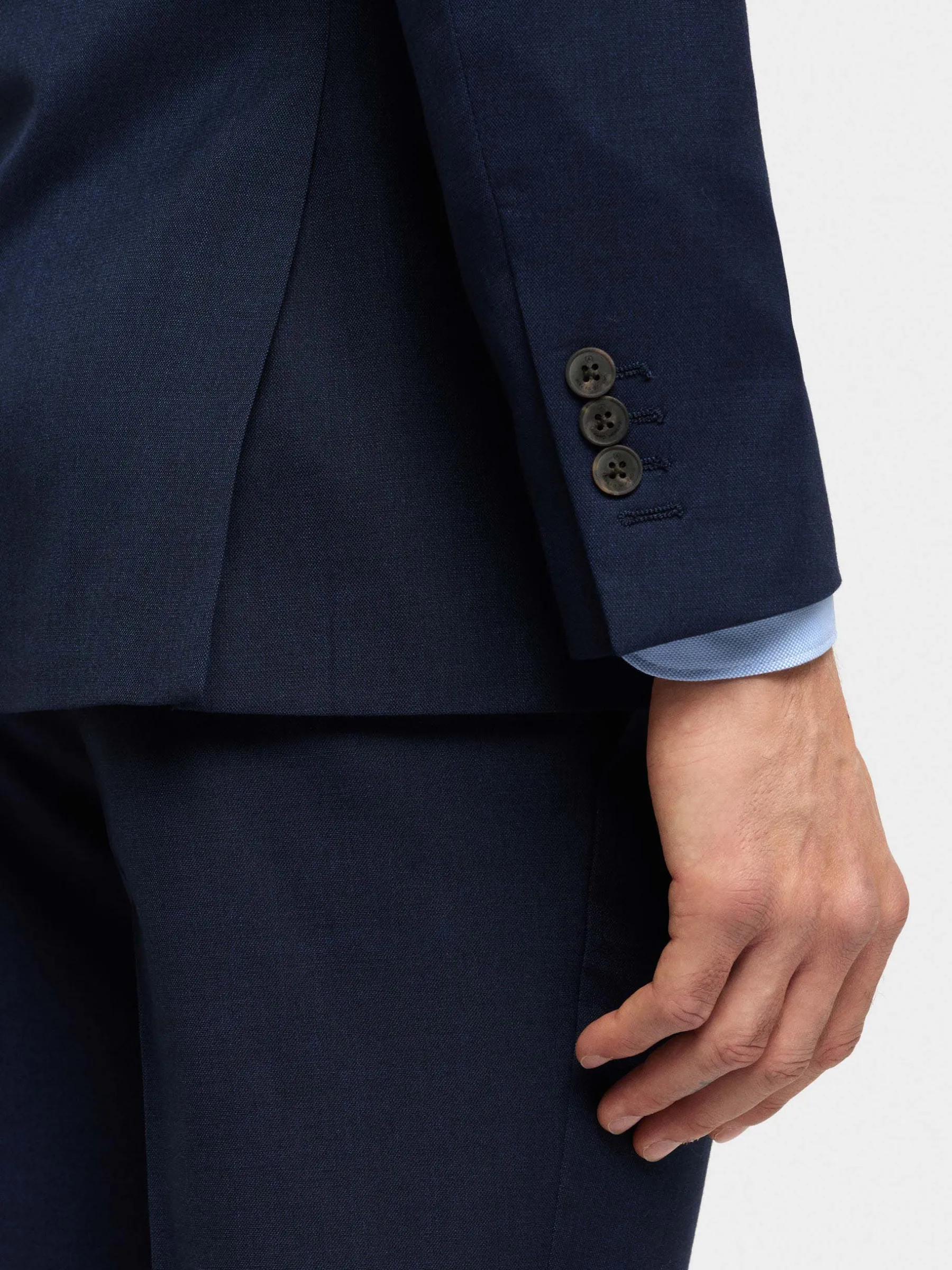 Trajes|Trajes<Alvaro Moreno AMERICANA FIL A FIL Azul Marino