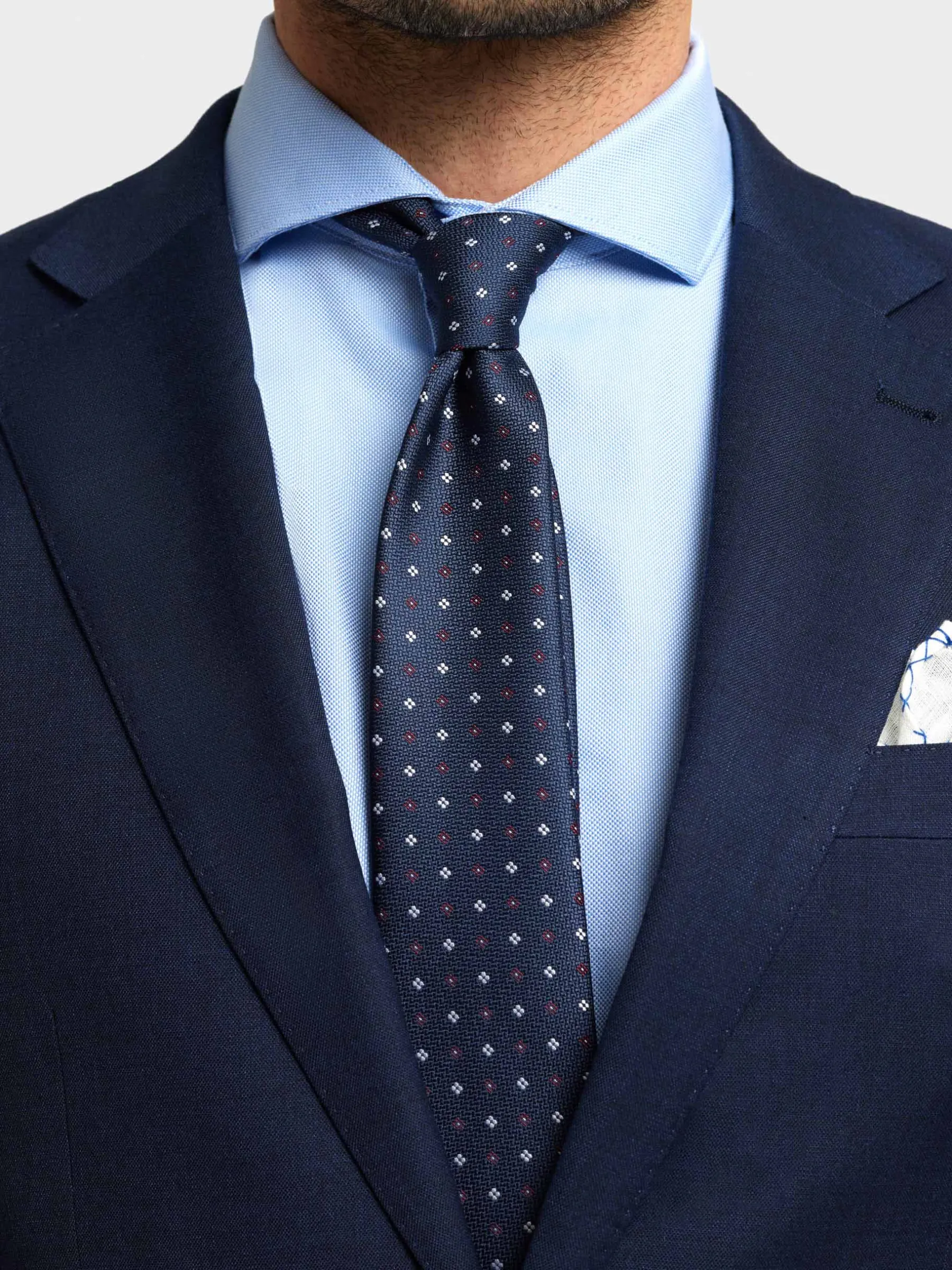 Trajes|Trajes<Alvaro Moreno AMERICANA FIL A FIL Azul Marino