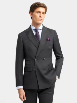 Trajes|Trajes<Alvaro Moreno AMERICANA FIL A FIL CRUZADO Gris