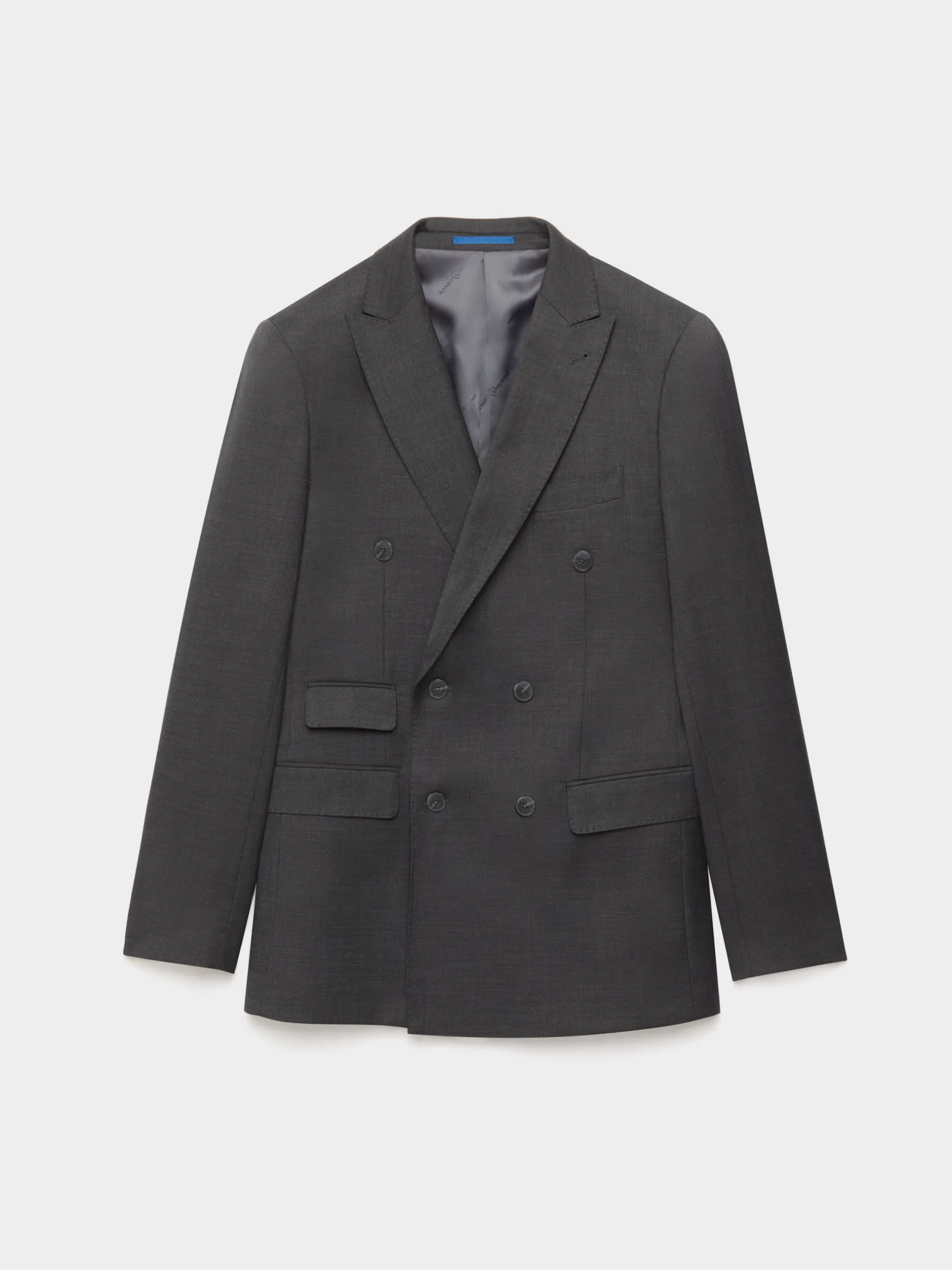 Trajes|Trajes<Alvaro Moreno AMERICANA FIL A FIL CRUZADO Gris