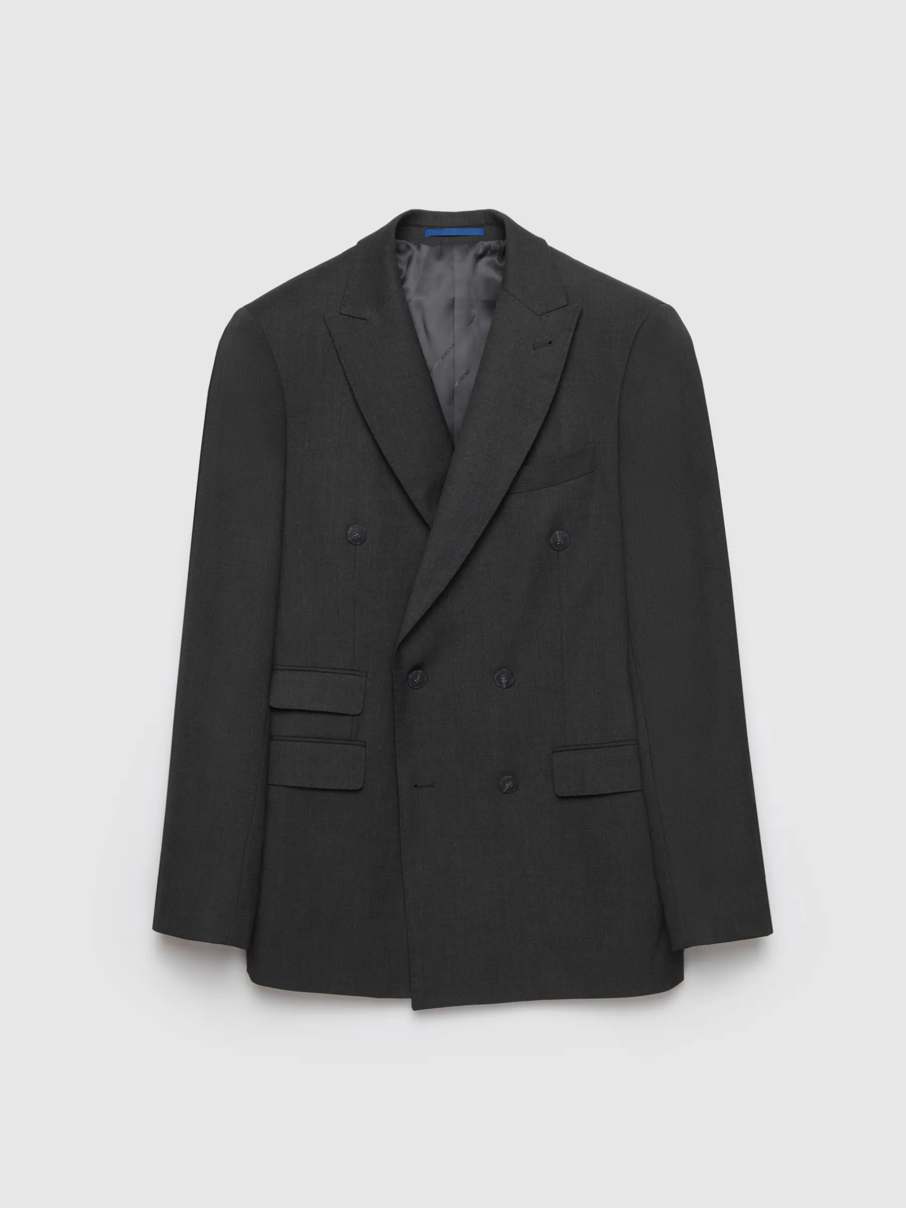 Trajes|Trajes<Alvaro Moreno AMERICANA FIL A FIL CRUZADO Gris