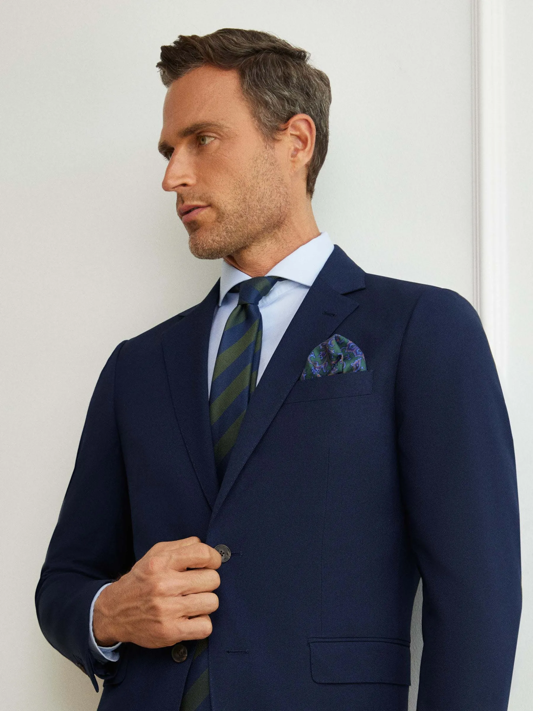 Trajes|Trajes<Alvaro Moreno AMERICANA MICRO BIRD Azul Marino