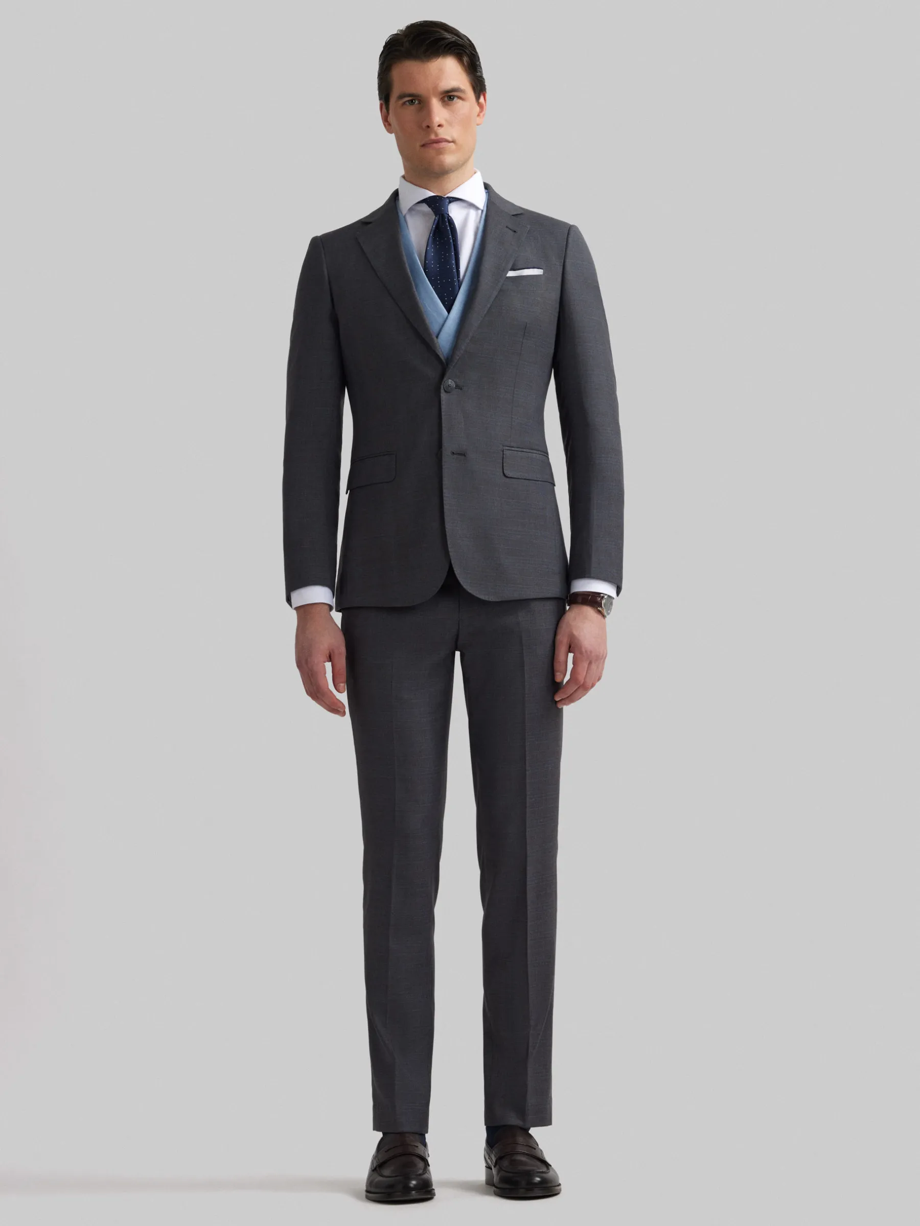 Trajes|Trajes<Alvaro Moreno AMERICANA MILANO GALES Gris