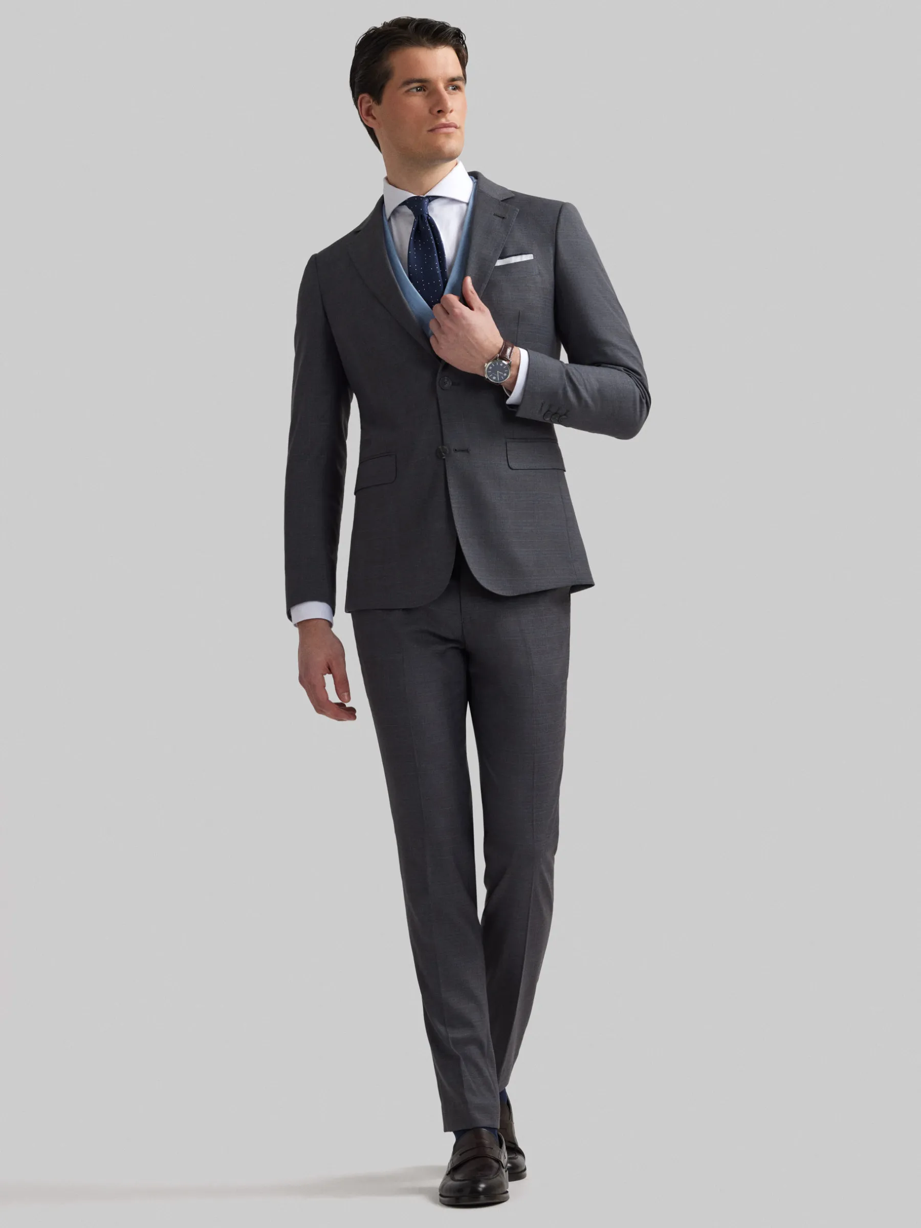 Trajes|Trajes<Alvaro Moreno AMERICANA MILANO GALES Gris