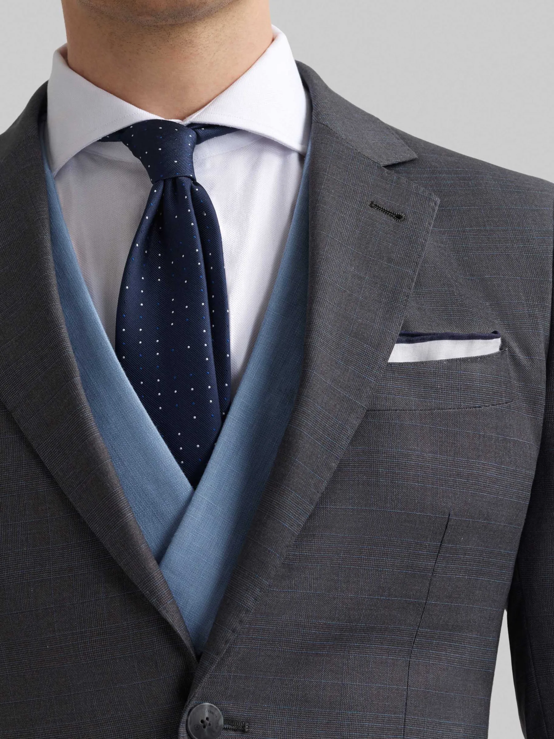 Trajes|Trajes<Alvaro Moreno AMERICANA MILANO GALES Gris