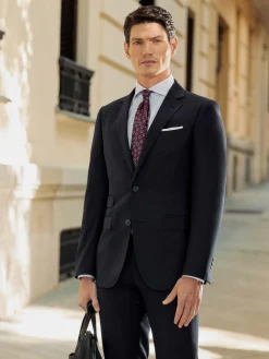 Trajes|Trajes<Alvaro Moreno AMERICANA TWILL Azul Marino