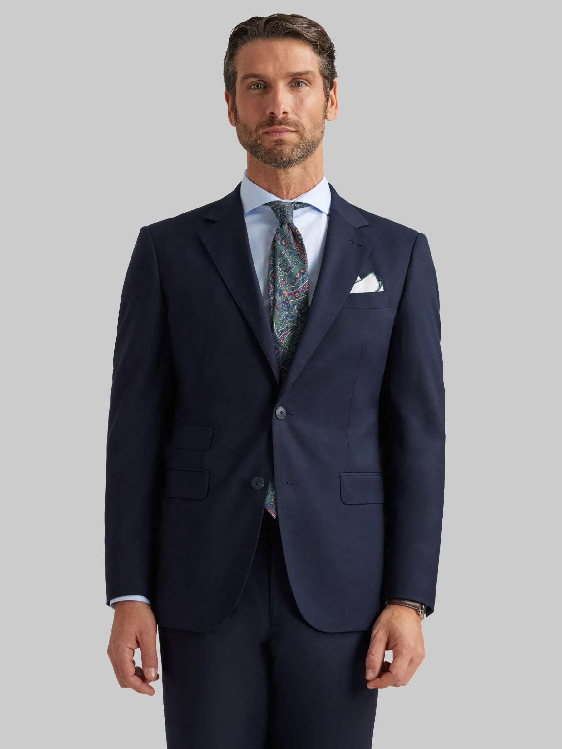 Trajes|Trajes<Alvaro Moreno AMERICANA TWILL Azul Marino