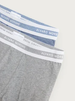 Ropa Interior<Alvaro Moreno BOXER MELANGE Gris