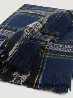 Bufandas<Alvaro Moreno BUFANDA CHECKS Azul Marino