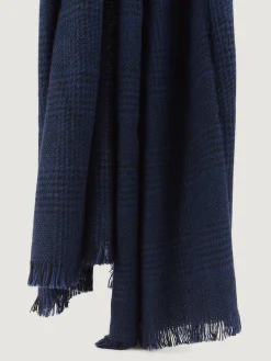 Bufandas<Alvaro Moreno BUFANDA CHECKS Azul Marino