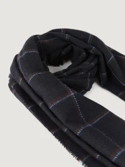 Bufandas<Alvaro Moreno BUFANDA CHECKS Azul Marino