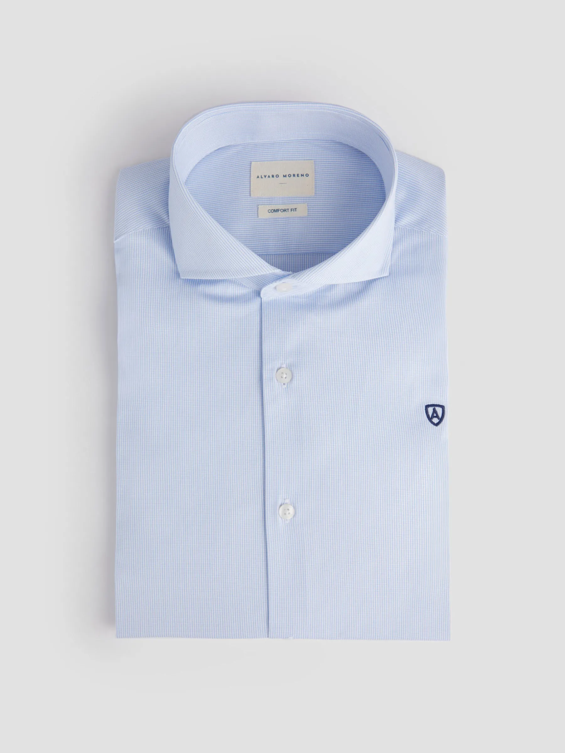 Camisas Vestir|Camisas Vestir<Alvaro Moreno CAMISA COMFORT CHECKS Celeste