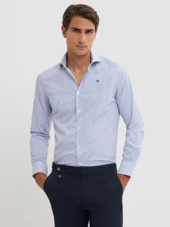 Camisas Vestir|Camisas Vestir<Alvaro Moreno CAMISA COMFORT RAYAS Azul