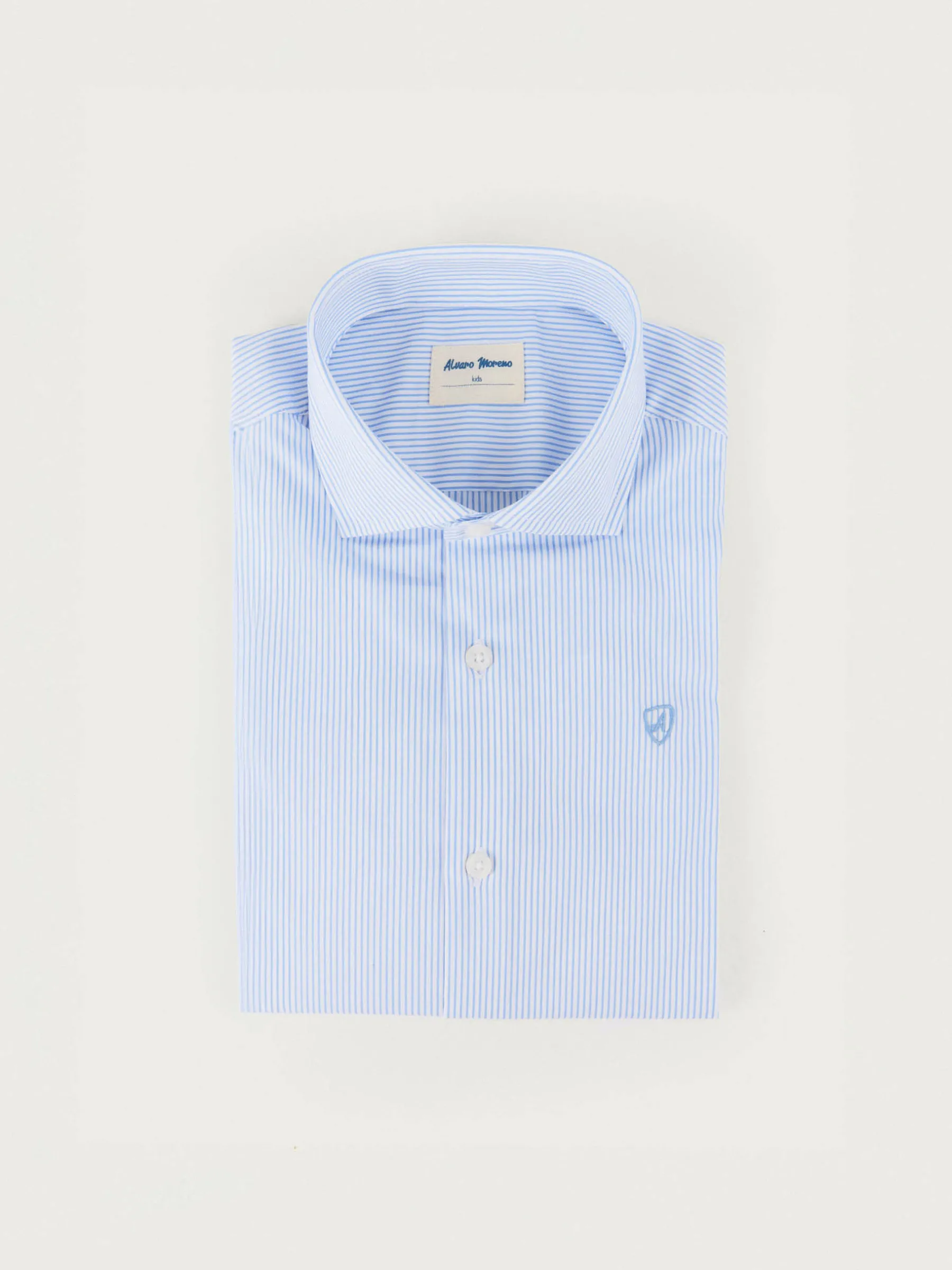 Trajes - Vestir|Camisas<Alvaro Moreno CAMISA COMFORT RAYAS KIDS Celeste
