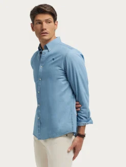 Casual<Alvaro Moreno CAMISA DENIM B.DOWN Celeste