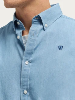 Casual<Alvaro Moreno CAMISA DENIM B.DOWN Celeste