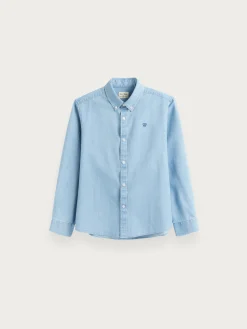 Camisas<Alvaro Moreno CAMISA DENIM KIDS Celeste