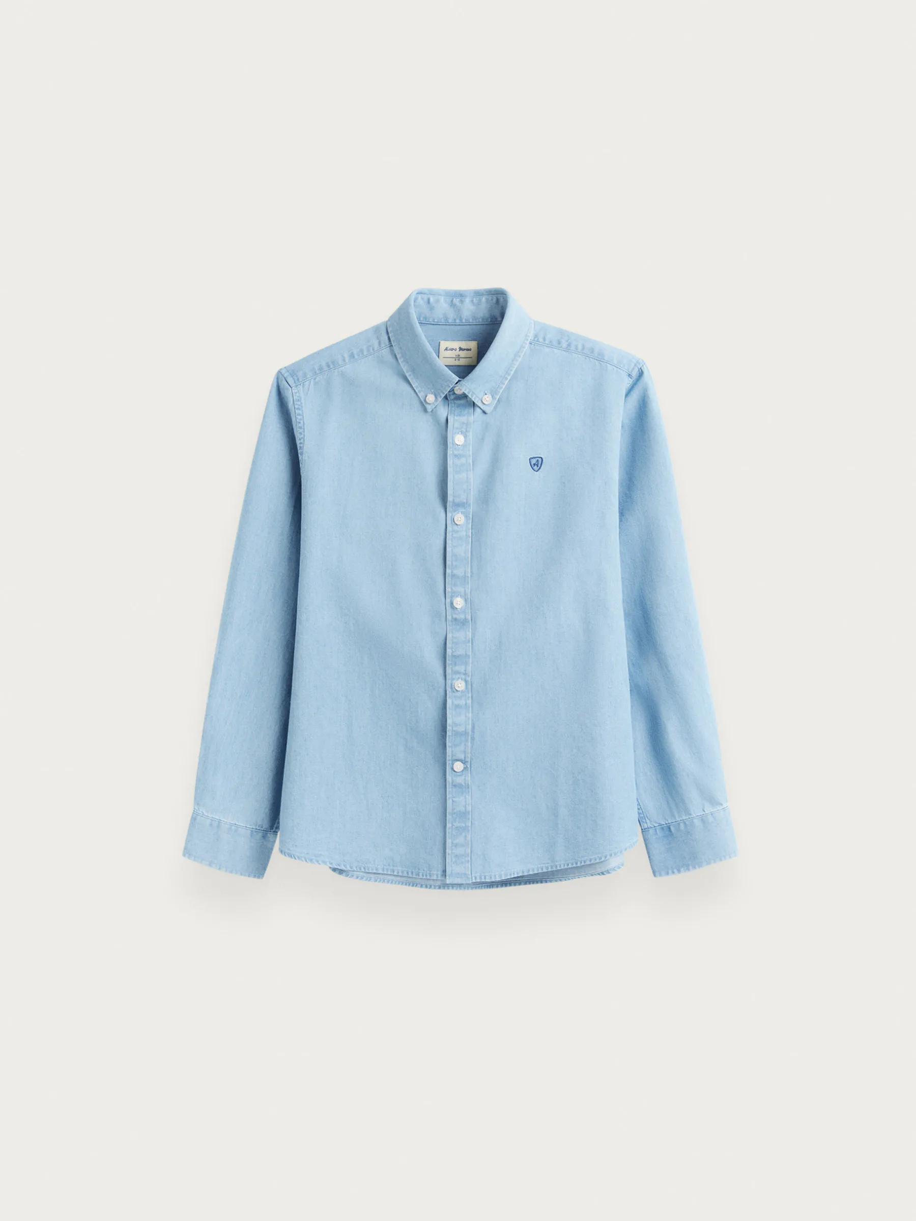 Camisas<Alvaro Moreno CAMISA DENIM KIDS Celeste