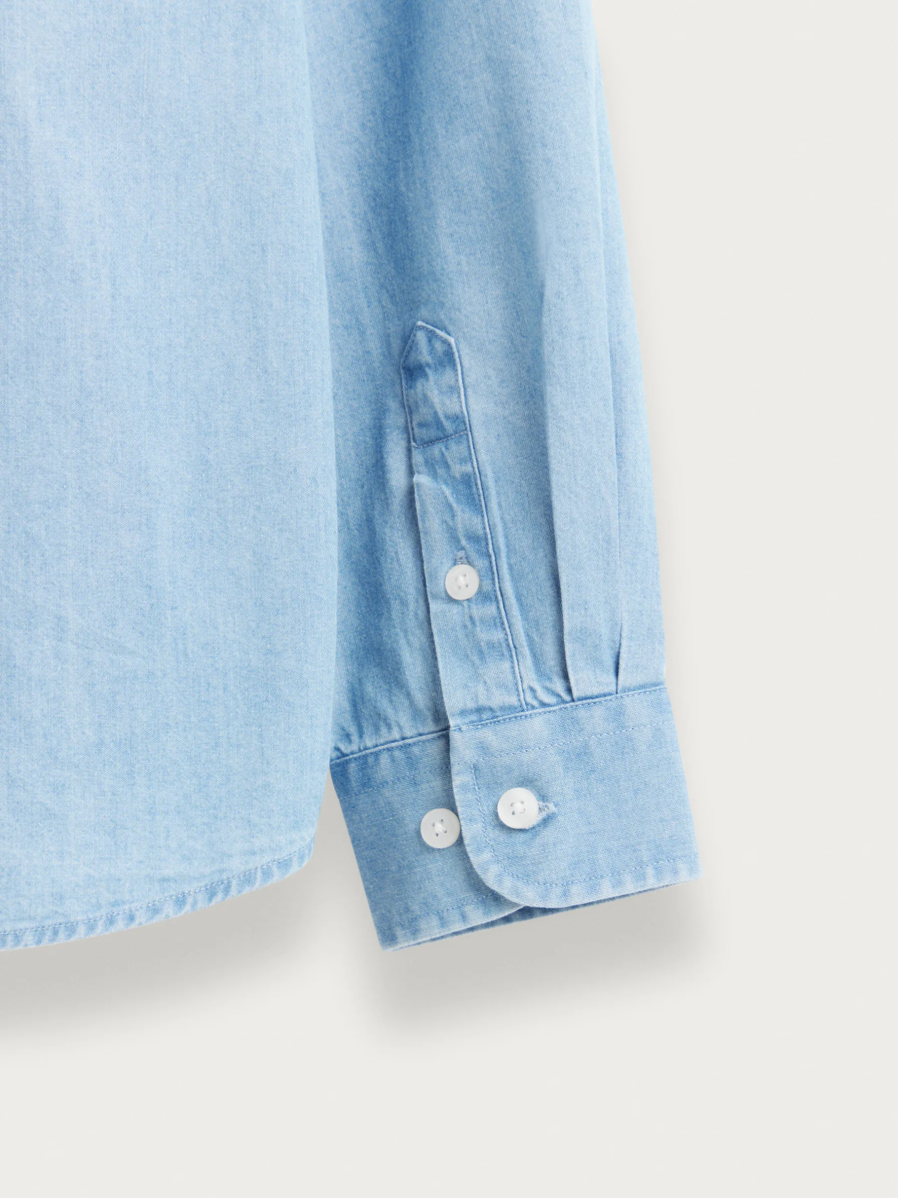 Camisas<Alvaro Moreno CAMISA DENIM KIDS Celeste