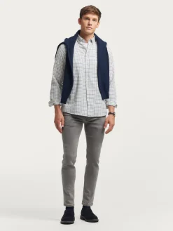 Franela<Alvaro Moreno CAMISA FLANNEL CHECKS Azul Marino