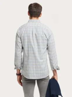 Franela<Alvaro Moreno CAMISA FLANNEL CHECKS Azul Marino