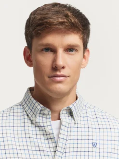 Franela<Alvaro Moreno CAMISA FLANNEL CHECKS Azul Marino