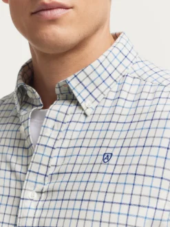 Franela<Alvaro Moreno CAMISA FLANNEL CHECKS Azul Marino