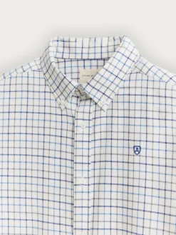 Franela<Alvaro Moreno CAMISA FLANNEL CHECKS Azul Marino