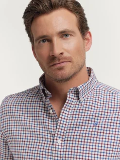 Franela<Alvaro Moreno CAMISA FLANNEL CHECKS Burdeos