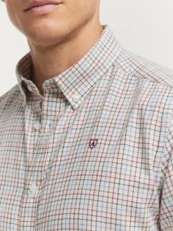 Franela<Alvaro Moreno CAMISA FLANNEL CHECKS Burdeos