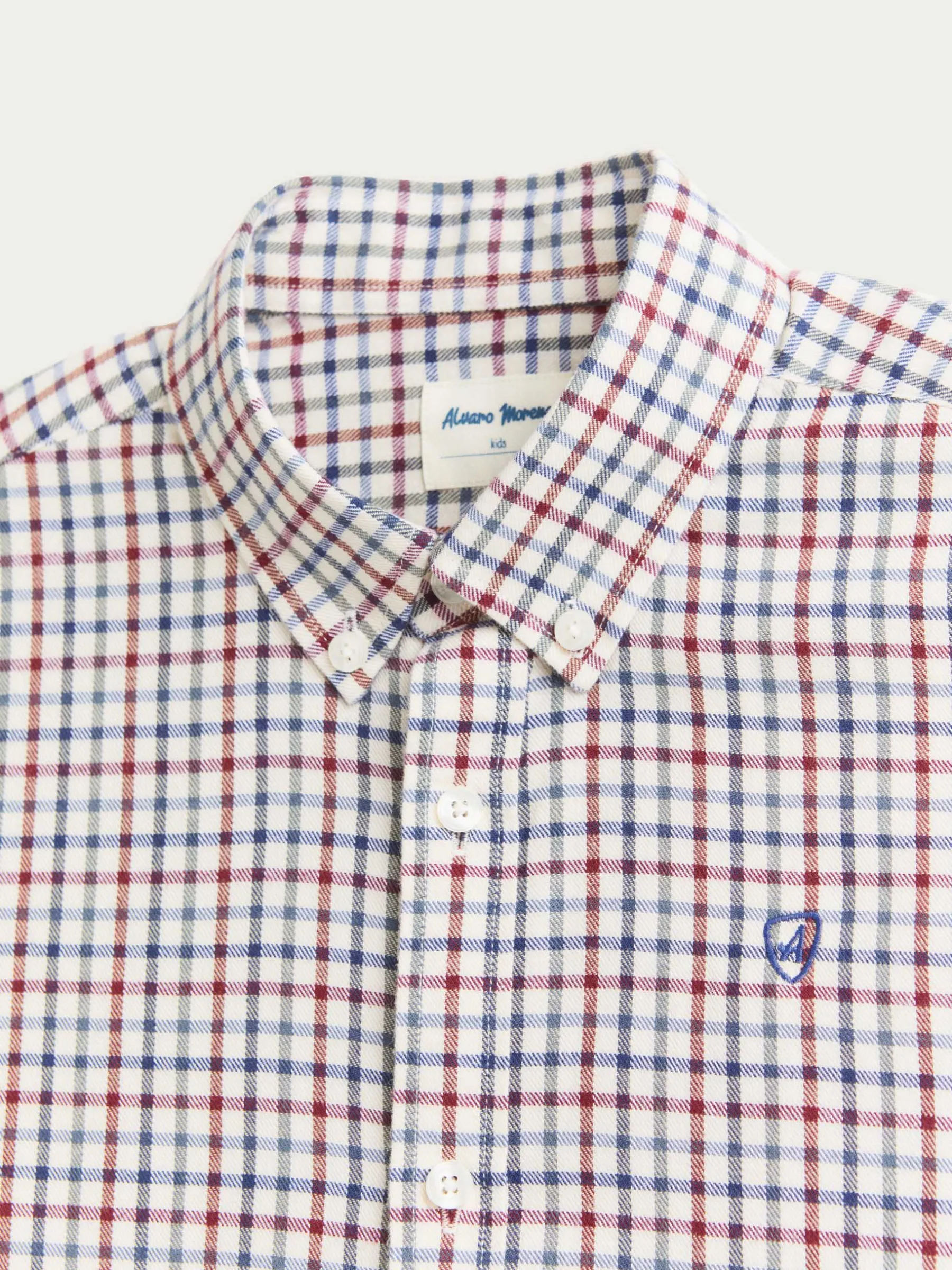 Camisas<Alvaro Moreno CAMISA FLANNEL CHECKS KIDS Burdeos