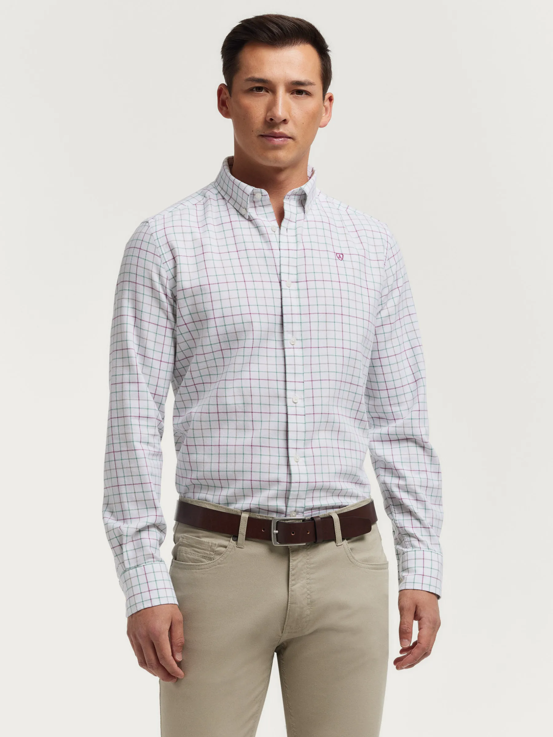 Franela<Alvaro Moreno CAMISA FLANNEL CHECKS Verde