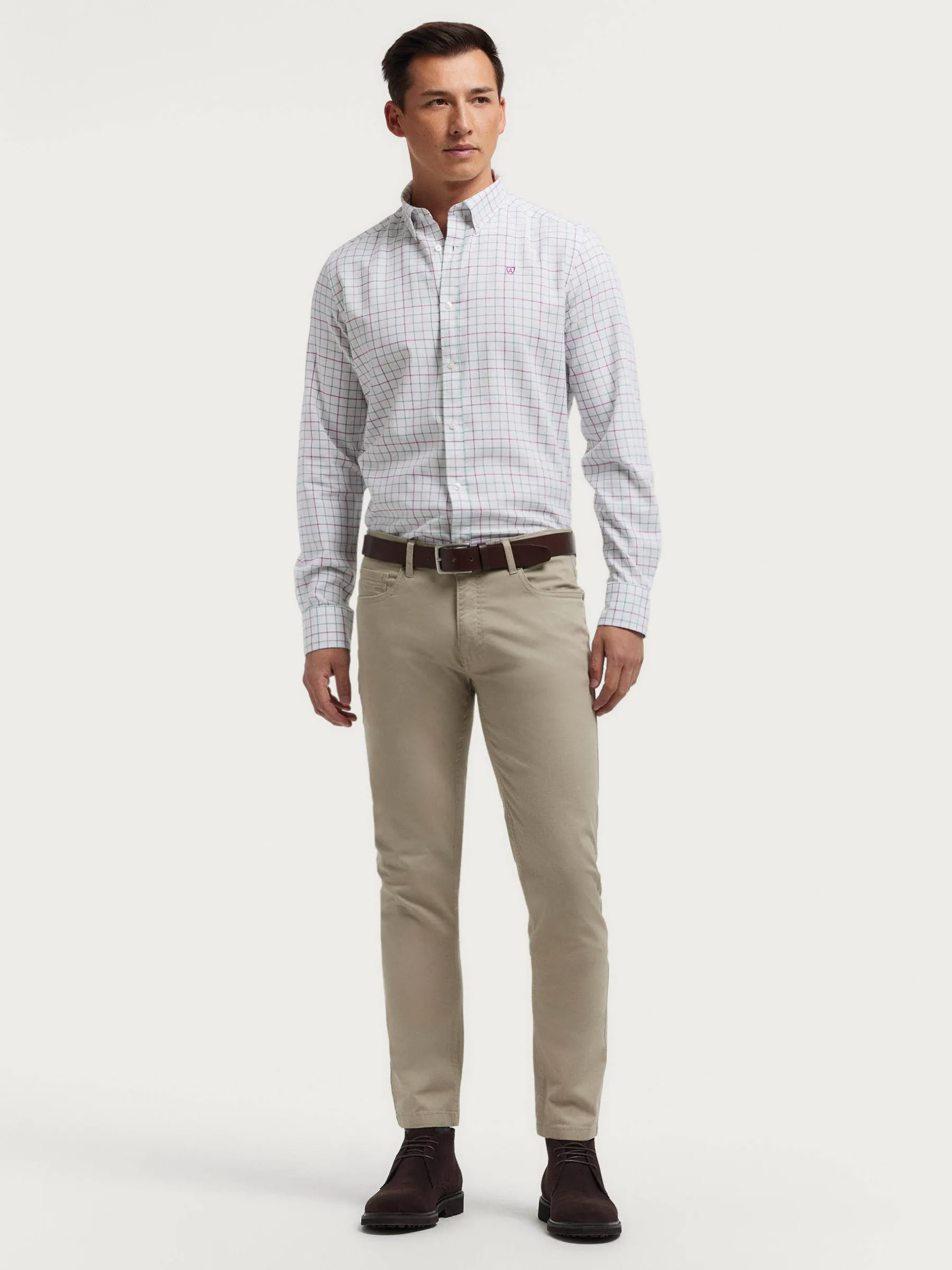 Franela<Alvaro Moreno CAMISA FLANNEL CHECKS Verde