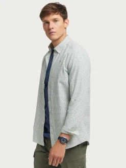 Franela<Alvaro Moreno CAMISA FLANNEL CHECKS Verde