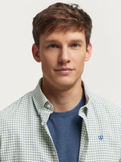 Franela<Alvaro Moreno CAMISA FLANNEL CHECKS Verde