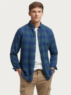 Franela<Alvaro Moreno CAMISA FLANNEL TARTAN Verde