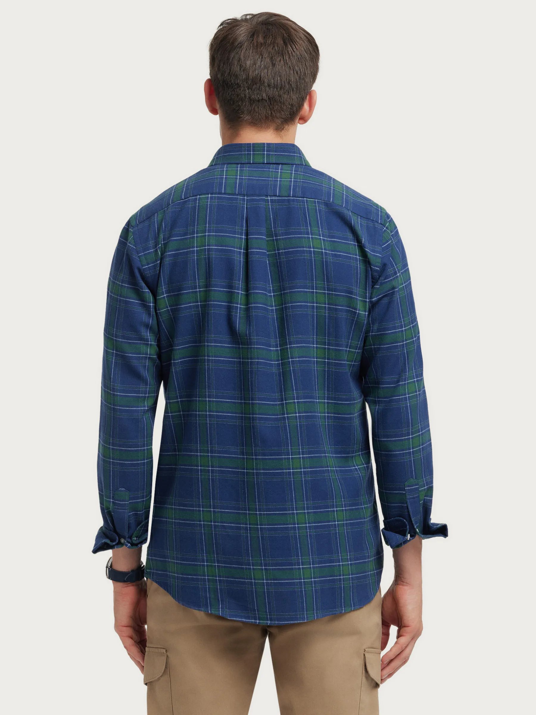 Franela<Alvaro Moreno CAMISA FLANNEL TARTAN Verde