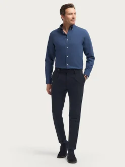 Franela<Alvaro Moreno CAMISA FLANNEL TWILL Azul Marino